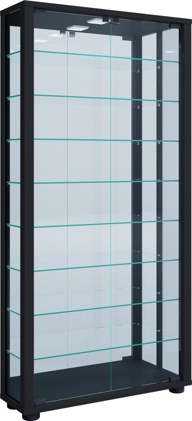 VCM Collection Vitrine Bois Verre Vitrine Vitrine Lumo Maxi Miroir  Collection Vitrine