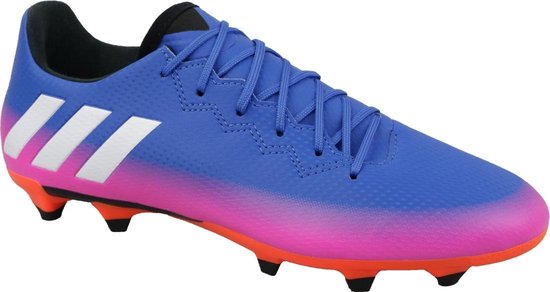 adidas adidas Messi 16.4 FxG Junior Sportschoenen - Maat 34 - Unisex -  blauw/roze | bol.com