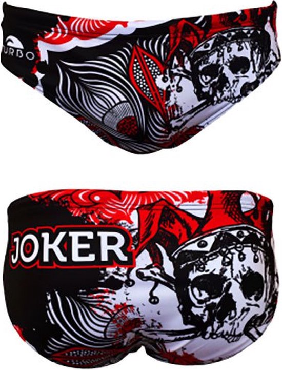 TURBO Death Joker Zwemslip Heren - Black - M