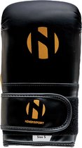 Nihon bokszakhandschoenen (gym bag gloves) | Zwart / Goud (Maat: XL)