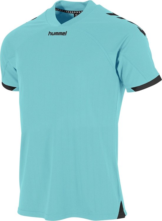 Hummel Fyn Shirt Korte Mouw Kinderen - Munt / Zwart | Maat: 116