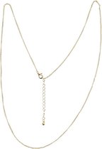 Ketting, L: 80 cm, d 1 mm, verguld, 1 stuk