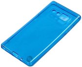 Samsung Note 8 blauw transparant siliconenhoesje / Siliconen Gel TPU / Back Cover / Hoesje Note 8 blauw doorzichtig