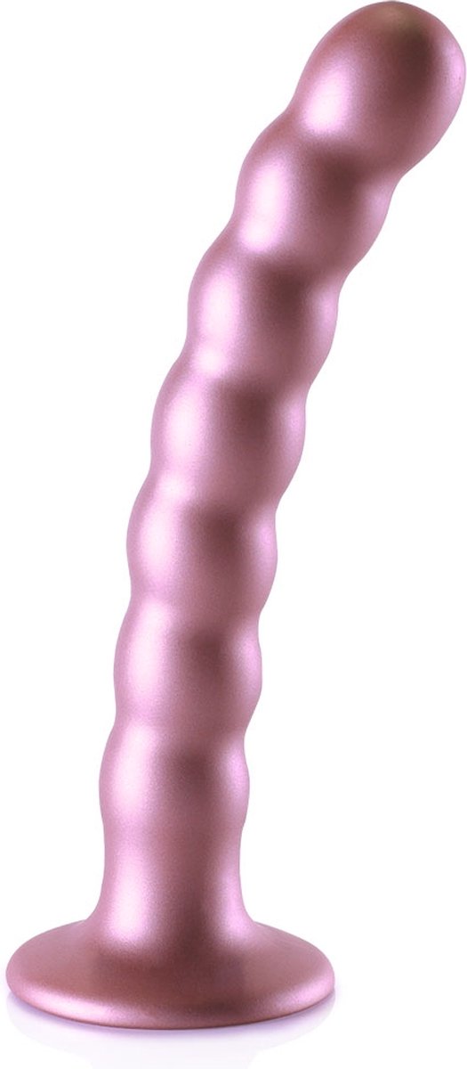Goedkoopste Beaded Silicone G-Spot Dildo - 6,5'' / 16,5 cm