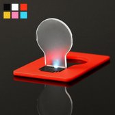 Pocket LED Lamp creatieve uiterst dunne kaart licht willekeurige kleur levering