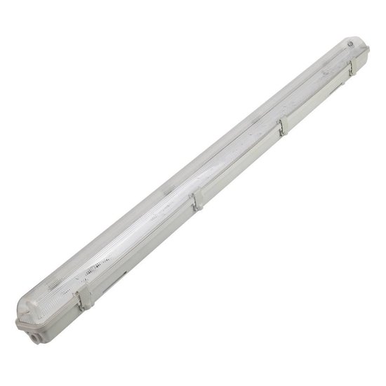 HOFTRONIC - LED TL armatuur met lamp - 120cm - 18 Watt 1960 Lumen (110lm/W) - 6000K IP65 Waterdicht voor binnen en buiten - T8 G13 fitting - Flikkervrij - Koppelbaar - HOFTRONIC