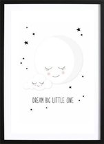 Dream Big Little One (70x100cm) - Wallified - Kinderen - Poster - Print - Kinderkamer - Baby - New Born - Peuter - Kleuter - Wall-Art - Woondecoratie - Kunst - Posters