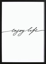 Enjoy Life Poster (70x100cm) - Wallified - Tekst - Poster  - Wall-Art - Woondecoratie - Kunst - Posters