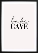 Babe Cave (29,7x42cm) - Wallified - Tekst - Poster  - Wall-Art - Woondecoratie - Kunst - Posters