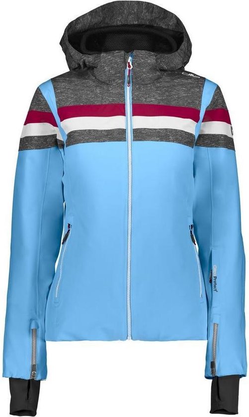 CMP Woman Jacket Zip Hood - Blue jewel - Wintersport - Jassen - Ski Jassen  | bol.com