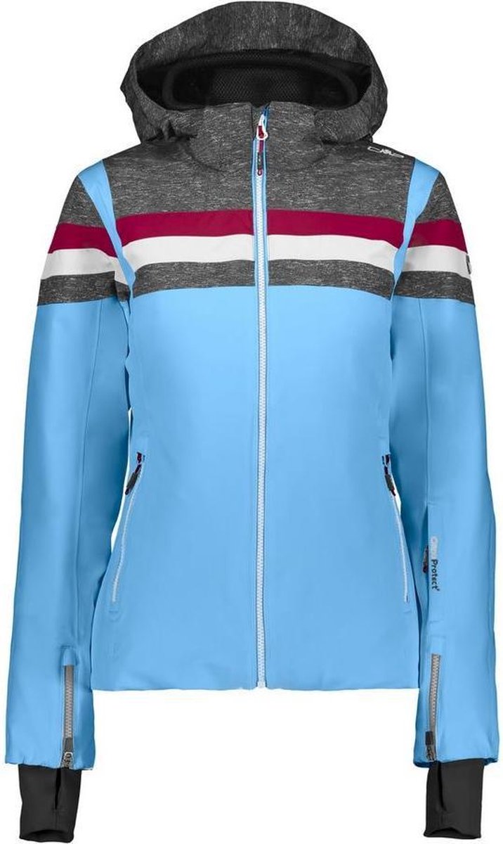 CMP Woman Jacket Zip Hood - Blue jewel - Wintersport - Jassen - Ski Jassen  | bol.