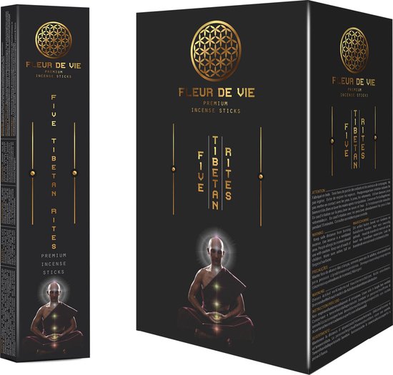 Fleur de Vie Wierook Five Tibetan Rites (12 pakjes van 15 gram)