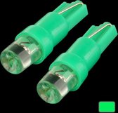 T5 Groene LED auto-signaallamp (paar) (groen)