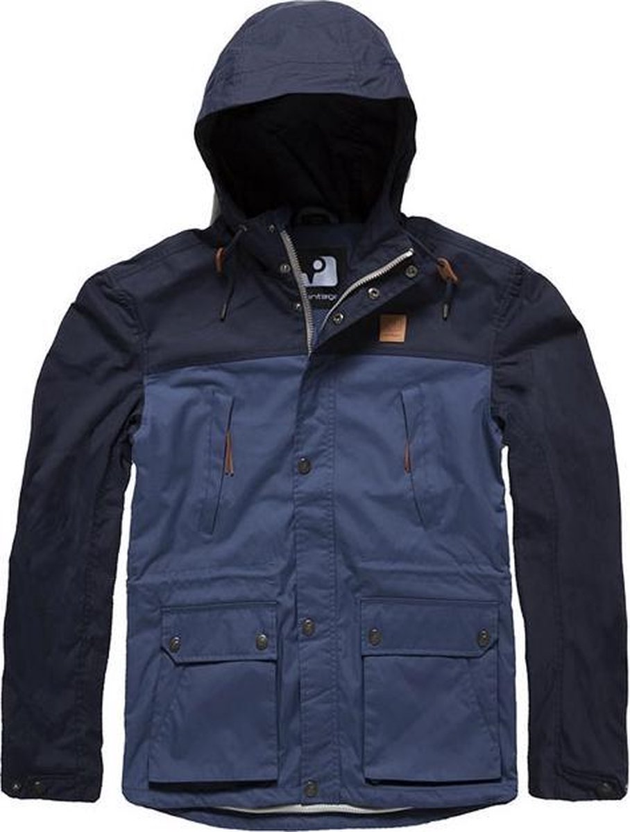 Vintage Industries Leap Jacket 2tone Blauw