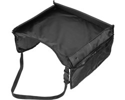Ariko Tafel voor autostoel - Reistafel - Speeltafel - Auto organizer - Waterdicht - Met opbergvakken - Zwart