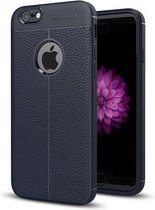 Litchi TPU Case - iPhone 6 Plus / 6S Plus - Blauw