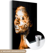 MuchoWow® Peinture sur Verre - Femme - Argile - Motifs - 60x90 cm - Peintures sur Verre Acrylique - Photo sur Glas