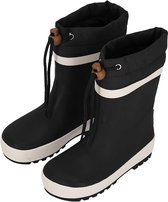 XQ | Bottes de pluie pour femmes Enfants | Doublure en polaire | Noir | Taille 25/26 | Bottes de pluie pour femmes avec doublure | Unisexe