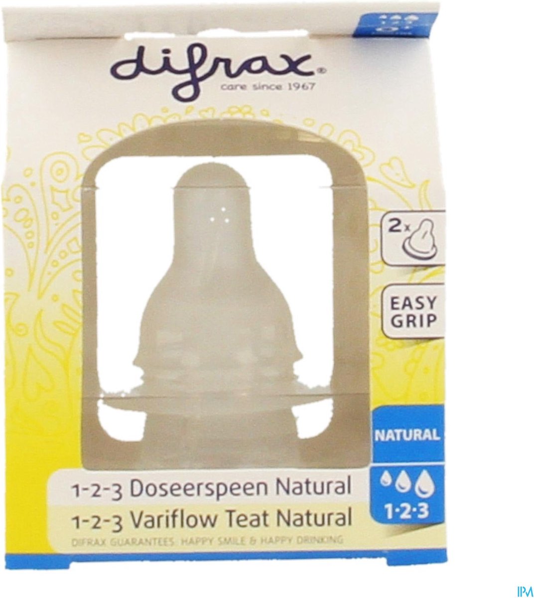 Difrax 1-2-3 Doseerspeen Natural - 2st | bol.com