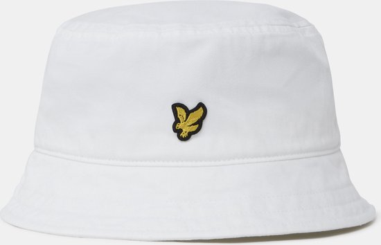 Lyle & Scott Casual Bucket Hat (Wit) - Onesize Regular - Vissershoedje, Unisex