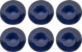 Tavola - Dinerborden - Navy Blue Athens - Ø27cm - Donker Blauw - Lichte glans - Aardewerk - 6 stuks - Servies