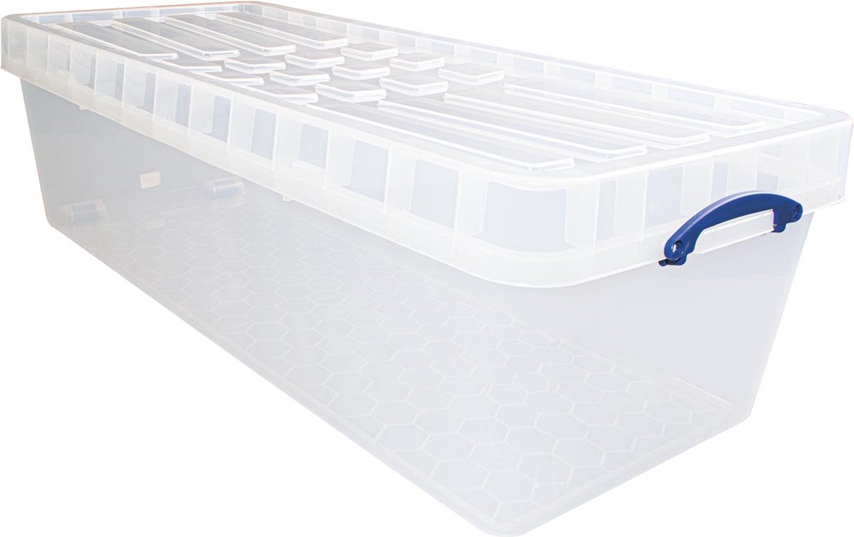 Really Useful Box opbergdoos 134 l XL, nestbaar, transparant 3 stuks
