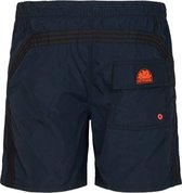 Long Length Swim Shorts with Rainbow Logo in uni color