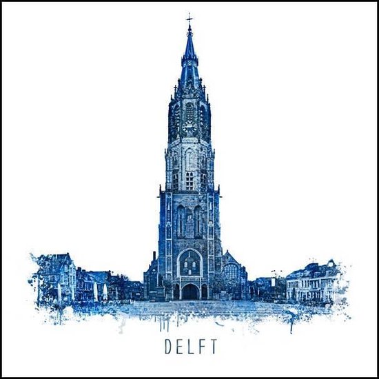 Delft - Delfts blauw poster |