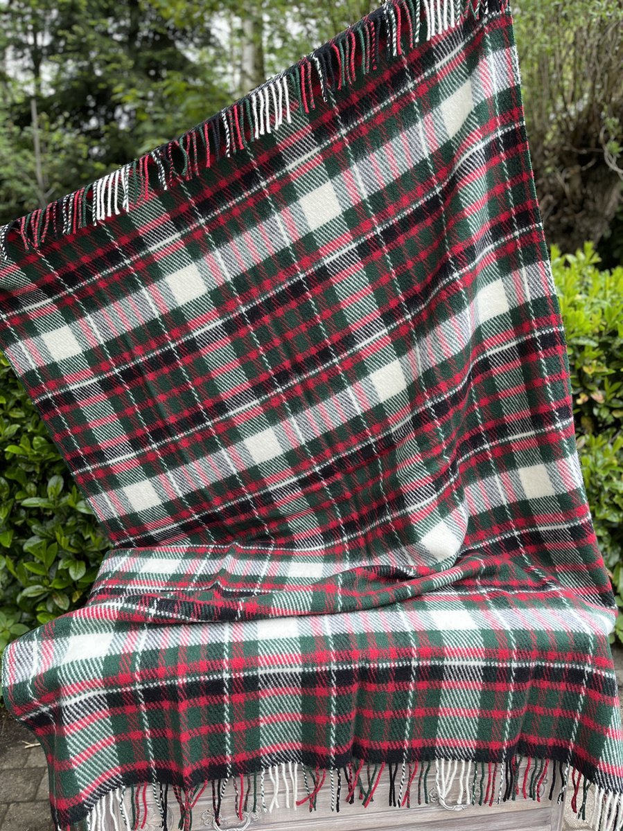 Couverture en laine écossaise 'Noëlla' - carreaux - Plaid - 100% laine  vierge - extra... | bol
