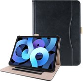Dasaja iPad Air 4 10.9 (2020) Housse en cuir noire avec support à 3 positions