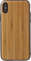 GadgetBay Houten hoesje TPU iPhone X XS - Bruin Case