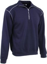 KREB Workwear® FREDERIK Zip Sweater MarineblauwXXL