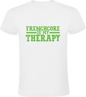 Frenchcore is my therapy Heren T-shirt | festival | muziek | hardcore | house | terrorcore