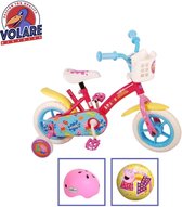 Vélo pour enfants Volare Peppa Pig - 10 pouces - Doortrapper - Y compris casque de vélo et accessoires