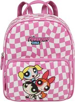 Les Powerpuff Girls - Petit sac à dos enfant en cuir rose et blanc 25x21x12 cm