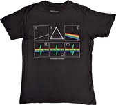 Tshirt Pink Floyd Homme -M- Prism Heart Beat Zwart