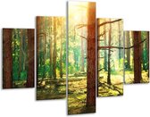 Peinture sur verre Nature | Vert, jaune, marron | 100x70cm 5Liège | Tirage photo sur verre |  F006118