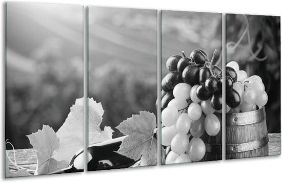 Peinture sur verre Raisins, Cuisine | Gris-noir | 160x80cm 4 Liège | Tirage photo sur verre |  F006838