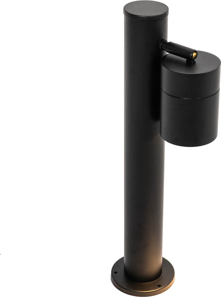 QAZQA solo Moderne Staande Buitenlamp Staande Lamp voor buiten 1 lichts H 45 cm Zwart Buitenverlichting