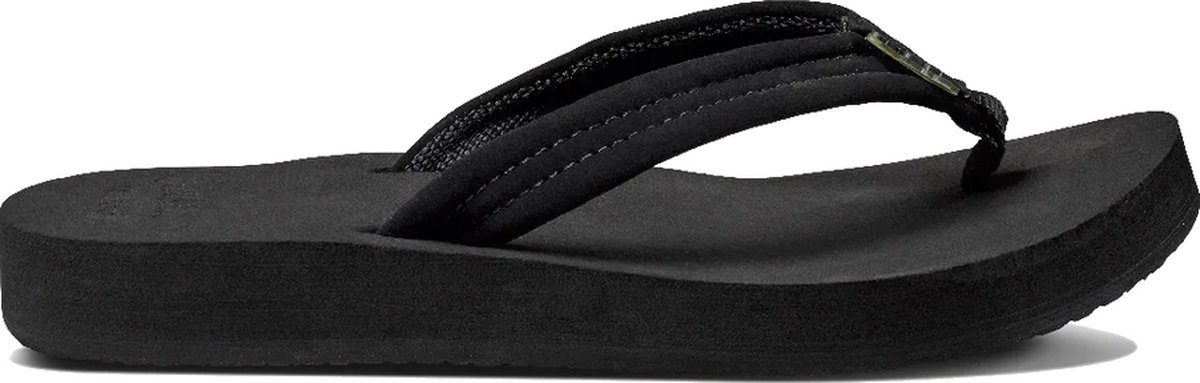 Reef Cushion Breezeblack/Black Dames Slippers - Zwart - Maat 36