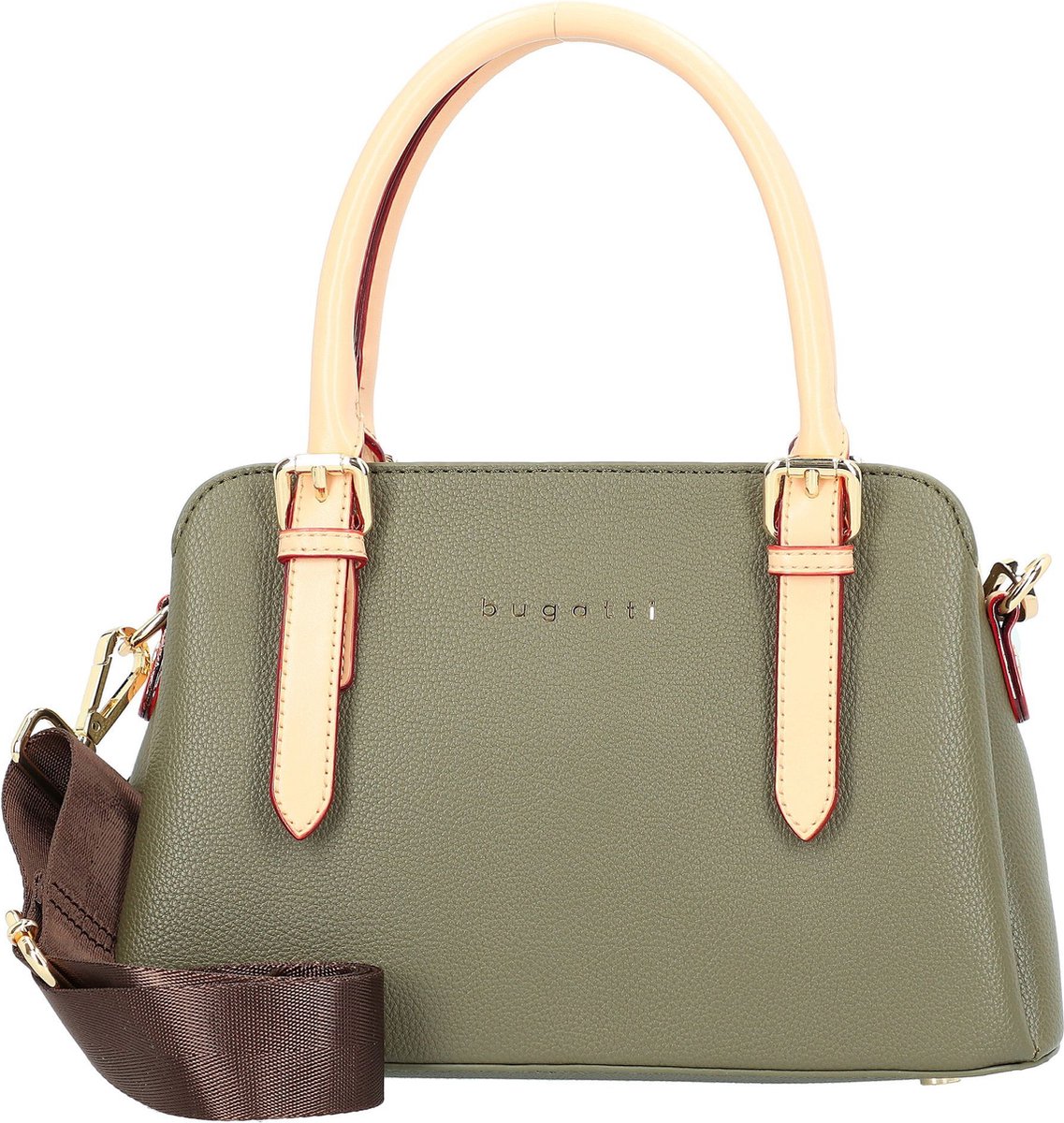 bugatti Handtas Schoudertas Ella Bowling Bag Olive Groene