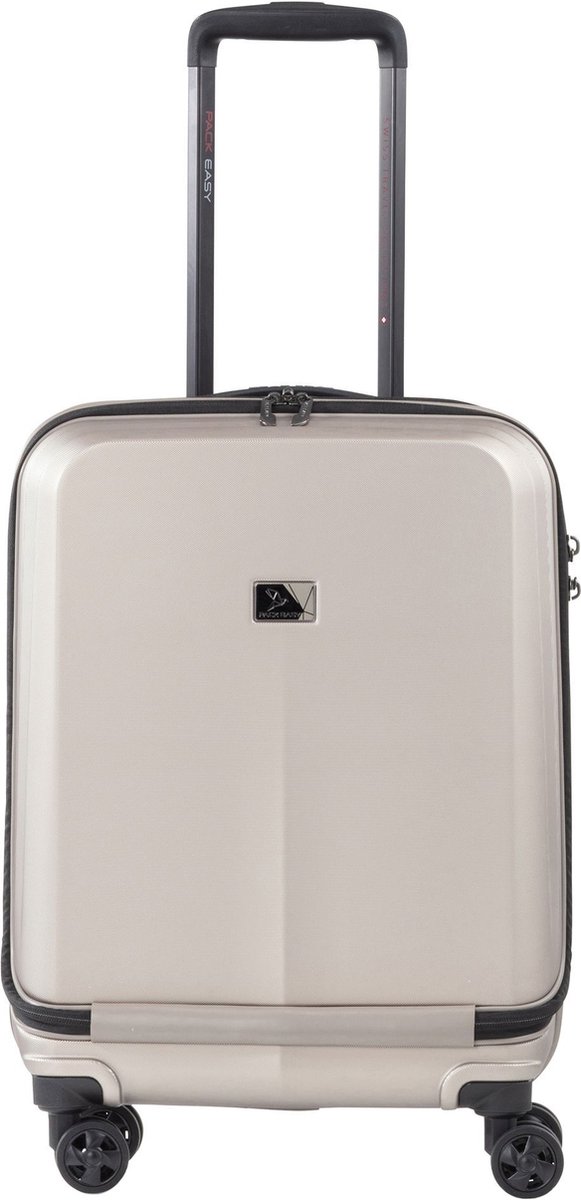 Pack Easy B-Solutions 4 wielen Cabinewagen S 55 cm Laptop compartiment - Harde bagage - TSA slot - taupe