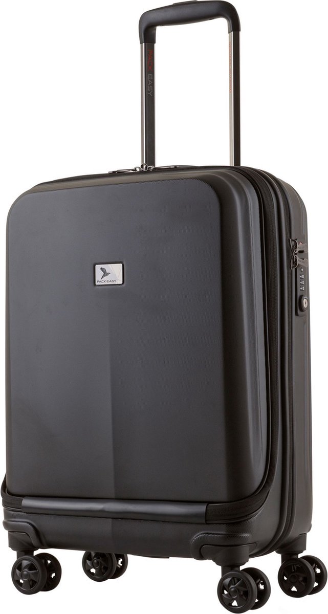 Pack Easy B-Solutions 4 wielen Cabinewagen S 55 cm Laptop compartiment - Harde bagage - TSA slot - schwarz