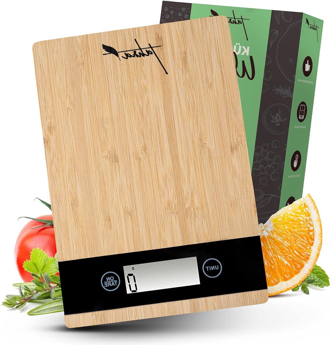 Keukenweegschaal tot 5 kg digitale weegschaal LCD-display voor bakken koken huishouden keukenweegschaal