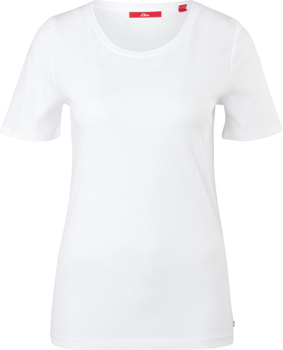 s.Oliver - female - Jersey top met een ronde halslijn