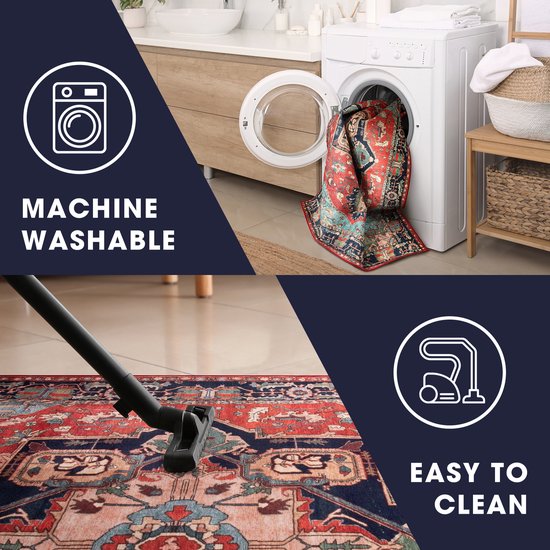 Tapiso Ritz Tapis Grijs Floral Katoen Antidérapant Salon Tapis Taille - 80x150