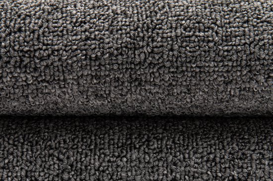 Tapis Tapiso Nizza Tapis Grijs à Poils Ras Antidérapant Lavable Taille - 80x150