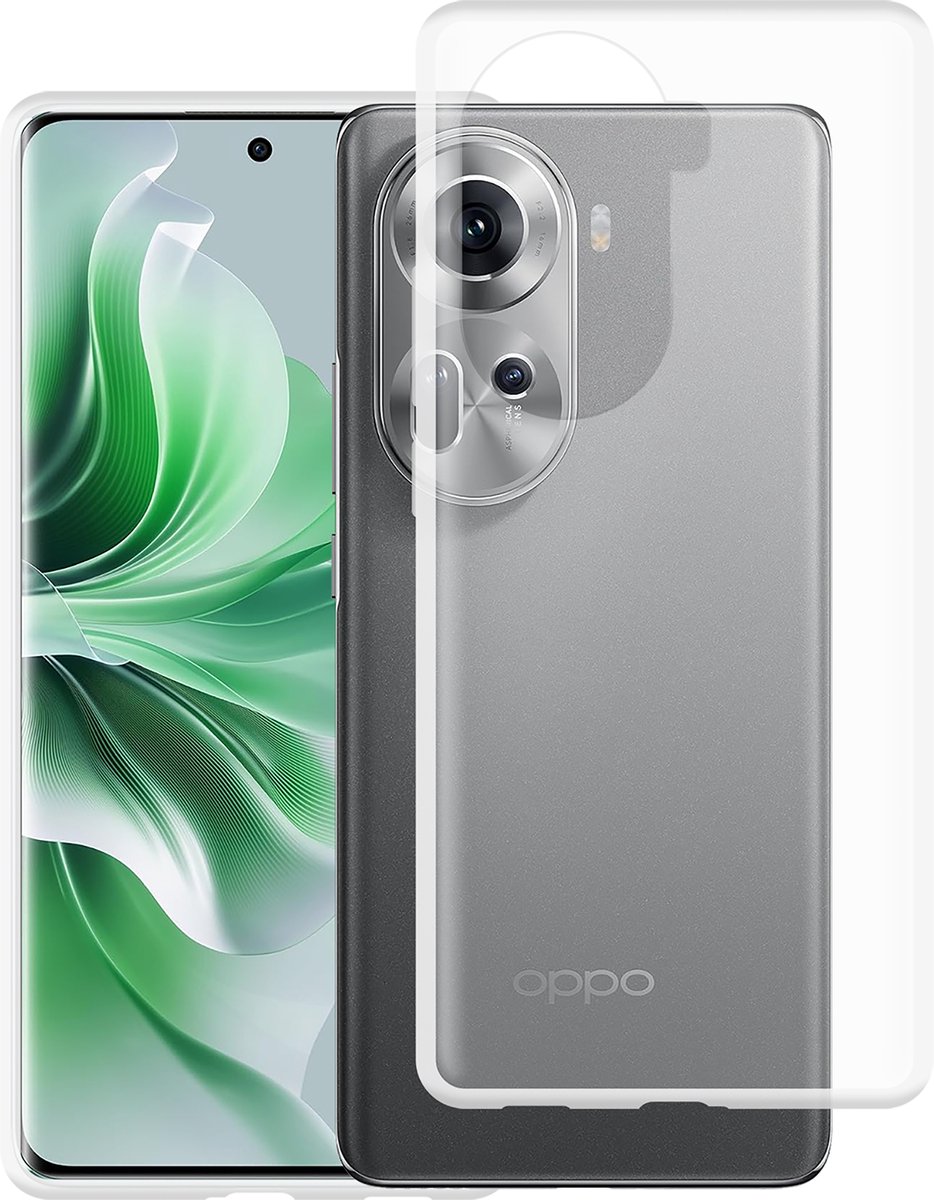 Cazy hoesje geschikt voor Oppo Reno11 Hoesje Siliconen - Flexibele Case - Transparant