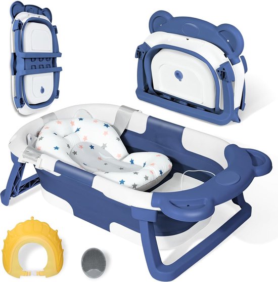 Babybadje, Opvouwbaar Badje, 3-in-1 Baby Zwembad, Babybadje voor