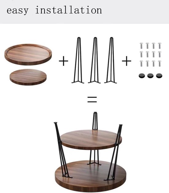 Set Van 2 Ronde Salontafel Voor Woonkamer Witte Nesting Tafels 50 70cm Moderne Bijzettafel Met Stille Schuifladen Rock Slab Centre Table Met Metalen Poten 2 In 1 Theetafels Voor Kantoor Balkon